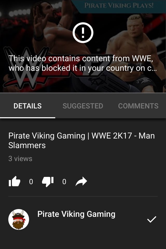 BeholdJake_'s tweet photo. @OdinPVG I don't know if this is just me but just thought you'd like to know.. It's blocked in the Uk?! https://t.co/O1dyadsDdM