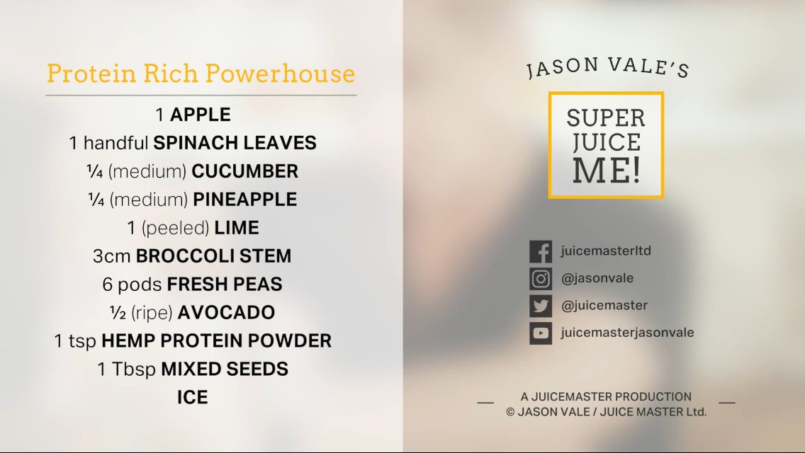 PlanetHempEU's tweet photo. Why not try our @PlanetHempEU, #hemp #protein #superfoods original as part of @juicemaster, #JasonVales recipe. @stormcomUK https://t.co/gjT4ifnjX3