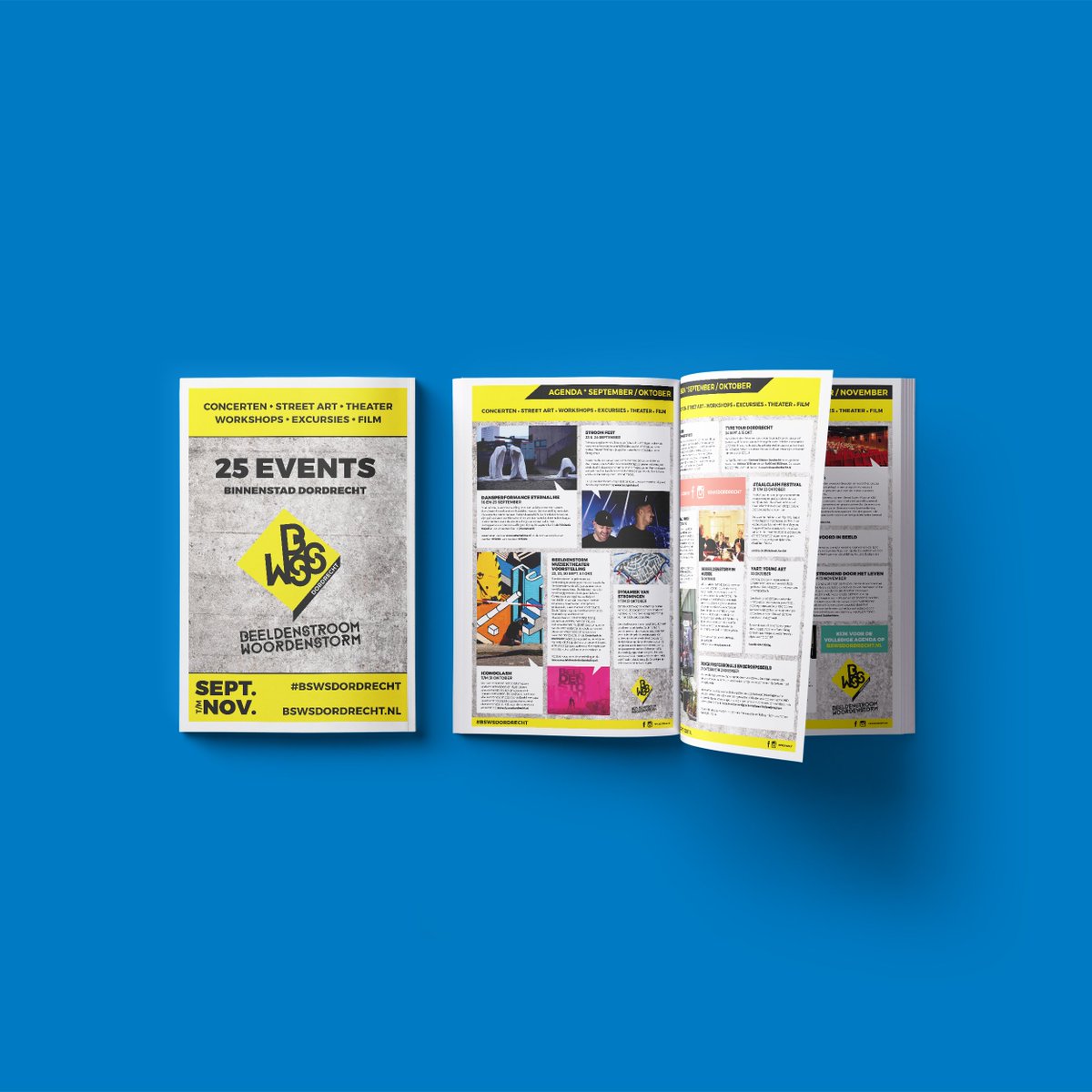 In samenwerking met Dordrecht Marketing uitingen &amp; specials Beeldenstroom Woordenstorm BSWS uitgewerkt buropfo.nl/portfolio-item… #BUROPFO #PFO
