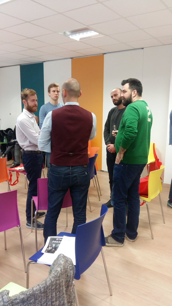 The #startups are experimenting with @Ci_Effe_IntCons many styles of #publicspeaking, from robotic to emotional. Not as easy as it seems!