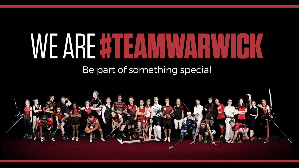 warwicksport's tweet image. Welcome back to all our amazing sports clubs @warwickuni!
We can't wait for Term 2. #TeamWarwick 🔴⚫️
#VarsityIsComing
