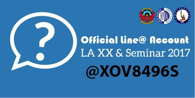 Add Line LA XX &amp; SEMINAR 2017 
.
Terlahir untuk satu 
#LA_PNUP2017