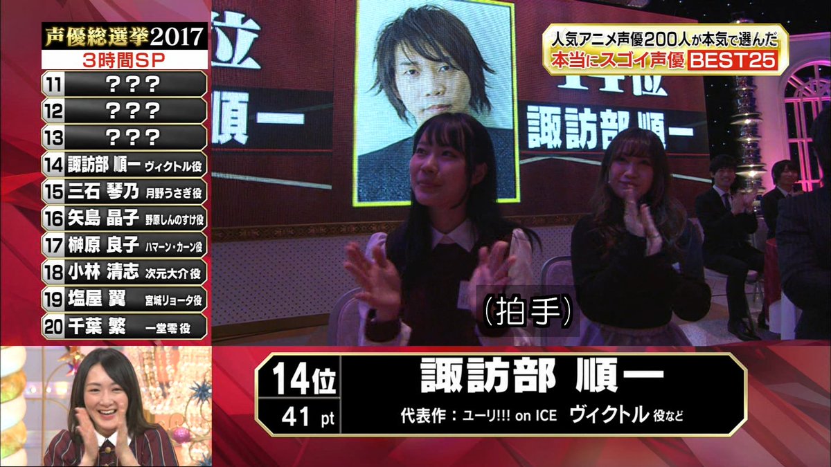 声優総選挙での生駒ちゃん Togetter