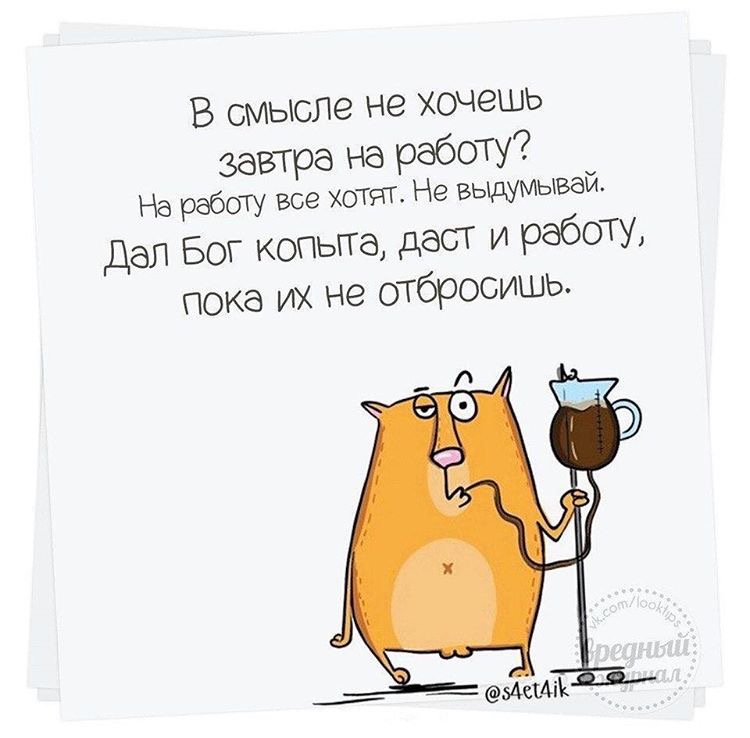 Прикольные картинки не хочется на работу, надписи