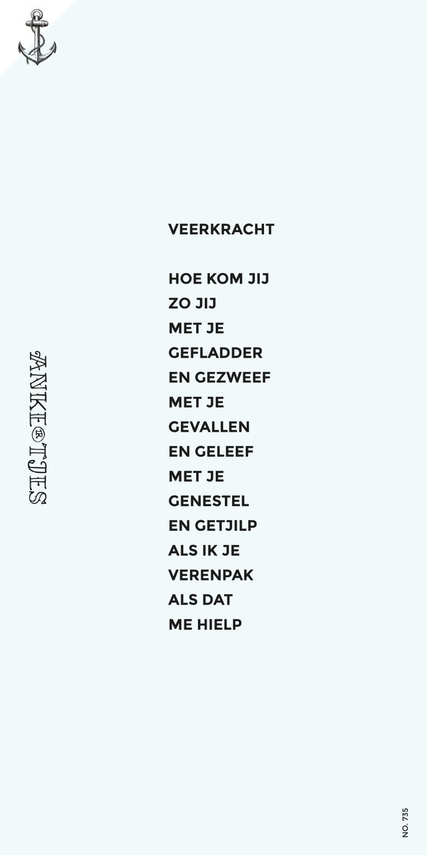 #veerkracht #gedicht #ankertjes