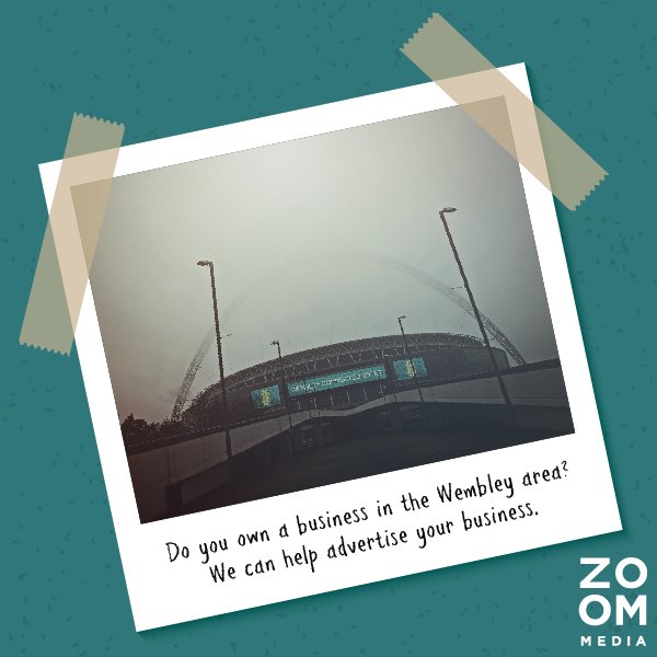 ZoomMediaLocal's tweet image. Are you looking for advertising channels in the Wembley area? Give us a call today! #Wembley #London #Advertising #Motiongraphics