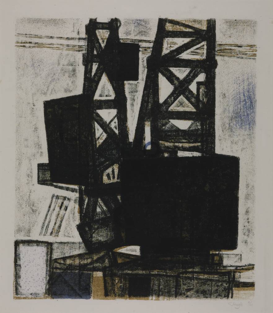 mhamlin1's tweet photo. @craneoftheweek Prunella Clough explored the boundaries between realism &amp; abstraction better than most? Cranes '52 https://t.co/XyfWTtxKBn