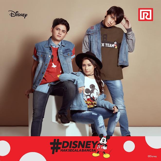 ramayanads's tweet photo. Denim on denim. Yuk coba mix &amp; match dengan koleksi Disney Mickey Mouse seperti yang dipakai @PrillyBie, @arbaniyasiz dan @alysyarief . https://t.co/C6ZxhQJQ06