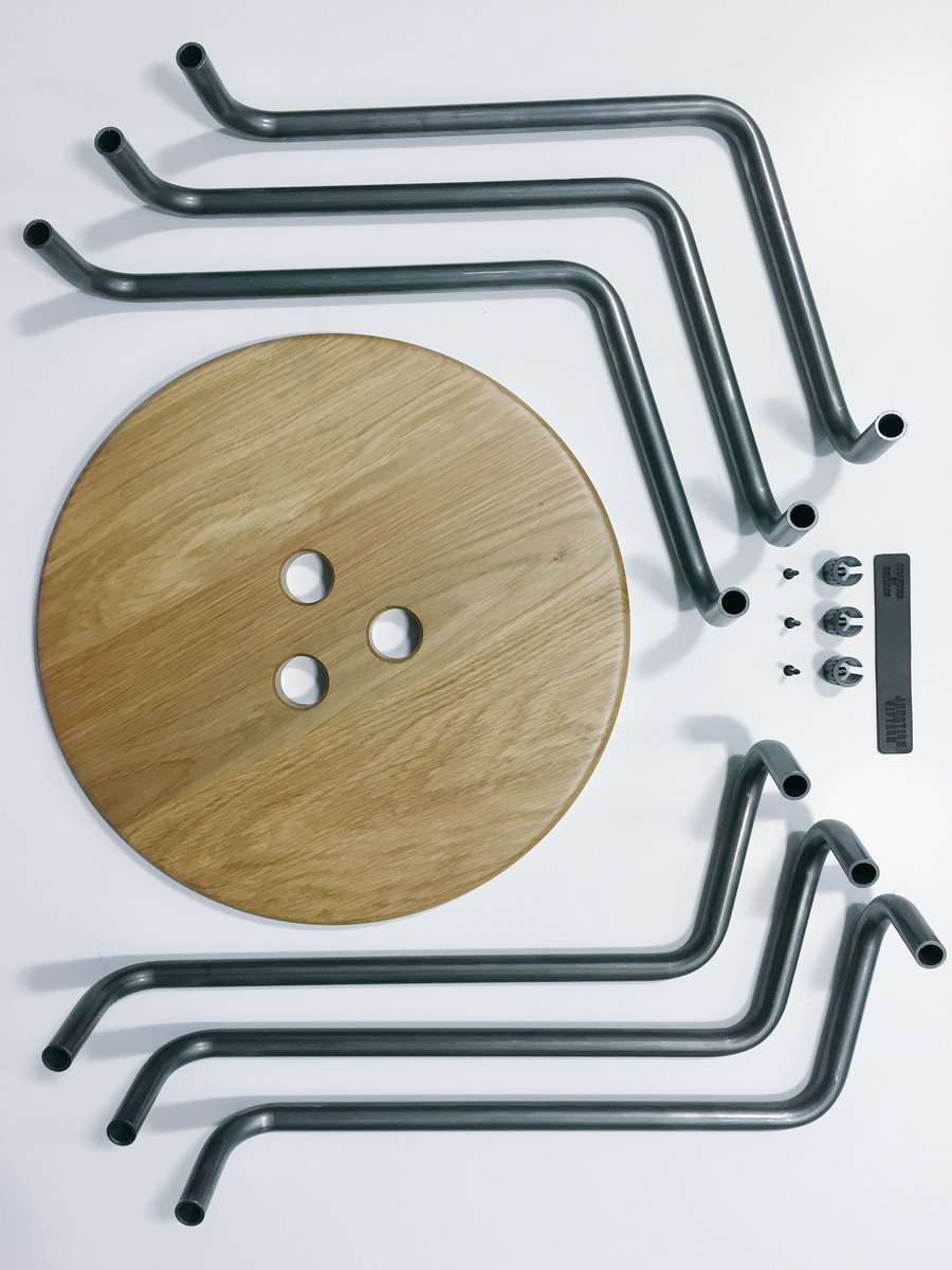 junctionfifteen's tweet photo. It's our beloved Olly stool illustrating it's component parts #furniture #design #contractfurniture #guildmark #britishdesign #fabrication https://t.co/bBk9lCwtAj