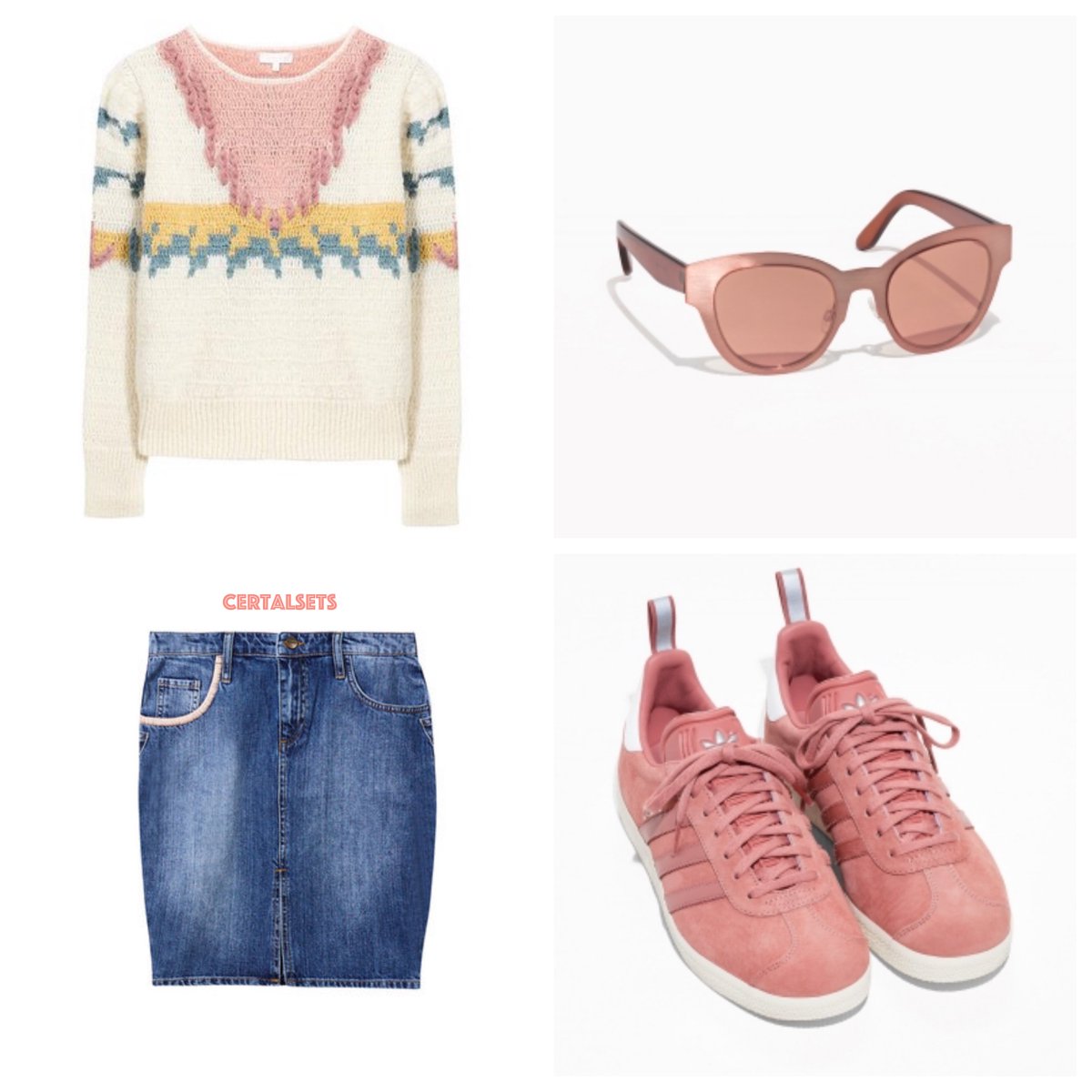 certaltour's tweet photo. ☆ Do you like it?
#sweaters #skirts #glasses #sneakers
★ ¿Te gusta?
by #CERTALsets
#jerseys #faldas #gafas #zapatillasdeportivas
🌸🔹🌸🔹🌸🔹🌸🔹🌸🔹🌸 https://t.co/n6FLRkbEyS