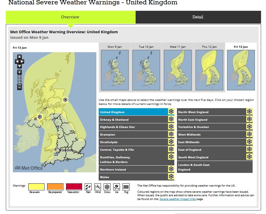 metoffice's tweet photo. Further yellow severe weather warnings have also been issued for #wind #snow Stay #weatheraware @metofficeuk https://t.co/1p0LjpOwGE https://t.co/Y99GlNLW1P