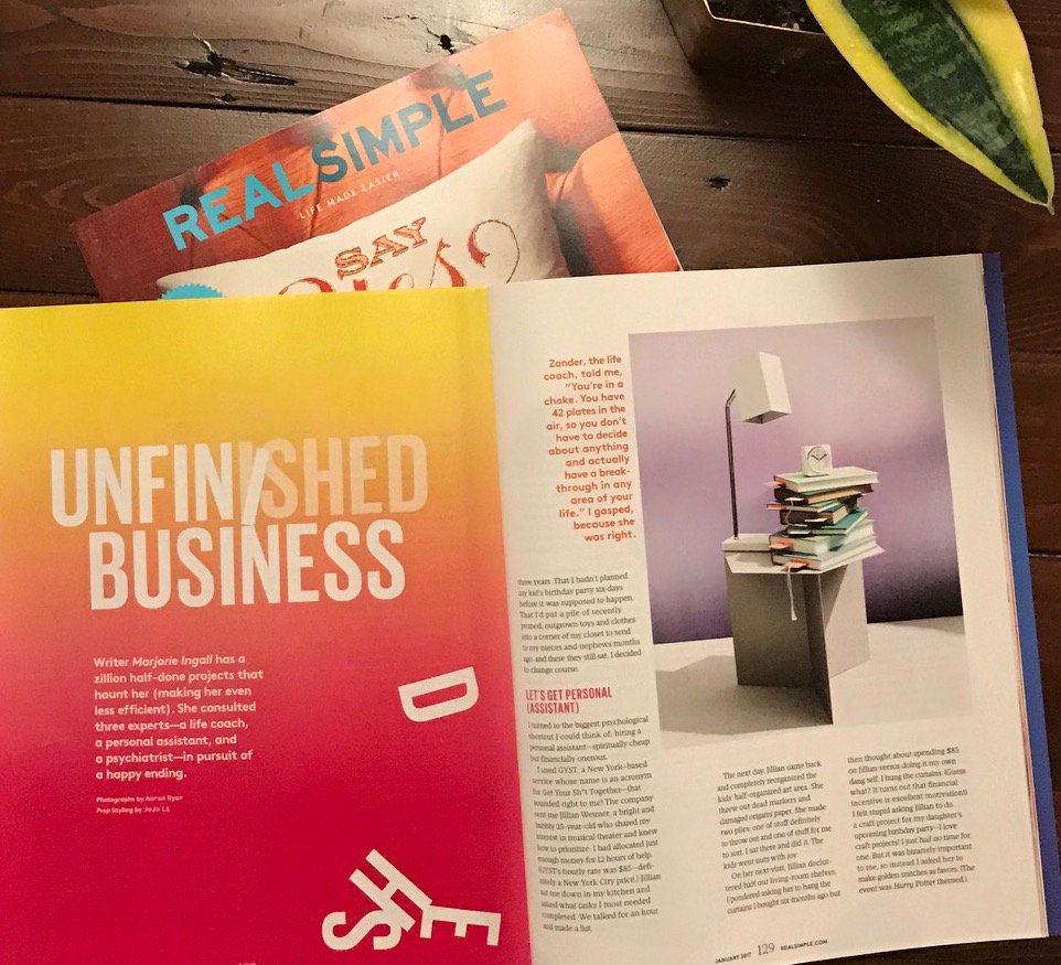 getGYST's tweet photo. @RealSimple  Writer Marjorie Ingall got her half-done tasks DONE by a GYST #assistant. Read the story: https://t.co/GRxTjbJsaS https://t.co/vNE0XRDhTX