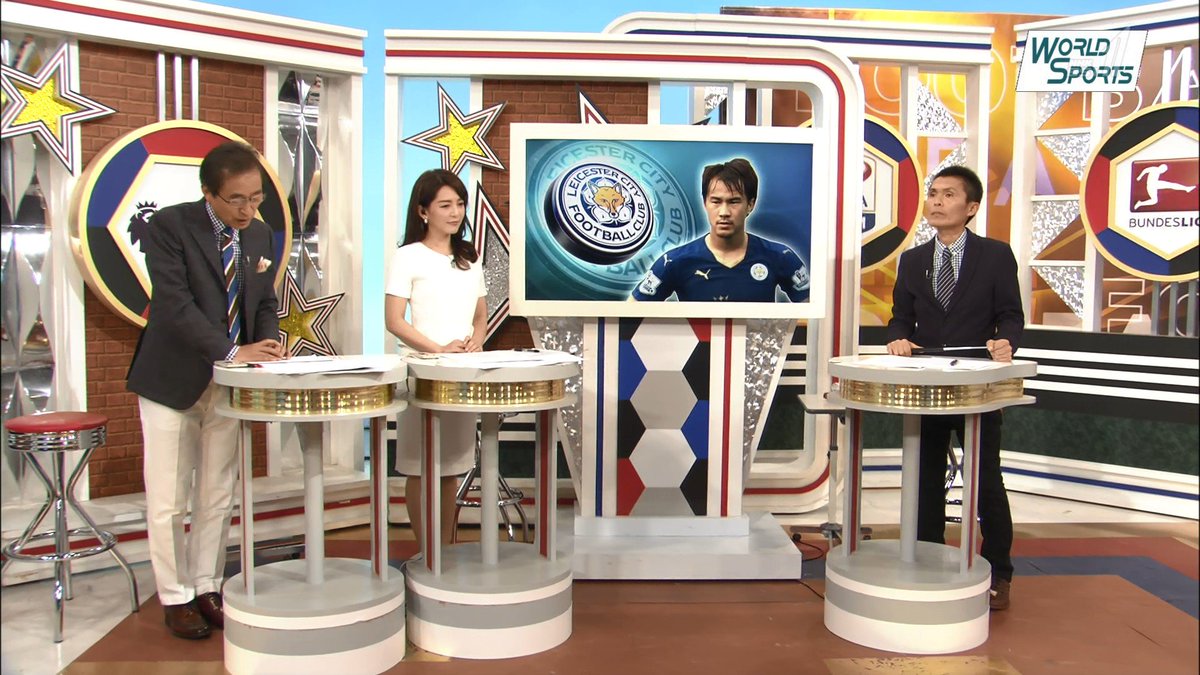 Kurage Raku 岡崎選手 がんばれー 深津留美 ワールドスポーツｓｏｃｃｅｒ Nhkbs1 Nhk レスター 岡崎慎司