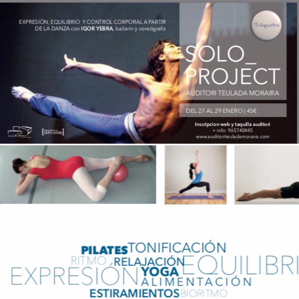 auditoriTM's tweet image. ¿Aún no te has inscrito? workshop especial y único SOLO_PROJECT #expresión #equilibrio #controlcorporal #danza con el #bailarín #IgorYebra