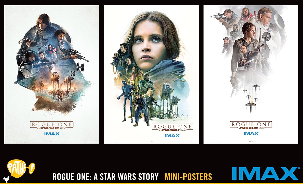 Retweet en maak kans op drie IMAX mini-posters van Rogue One: A Star Wars Story!