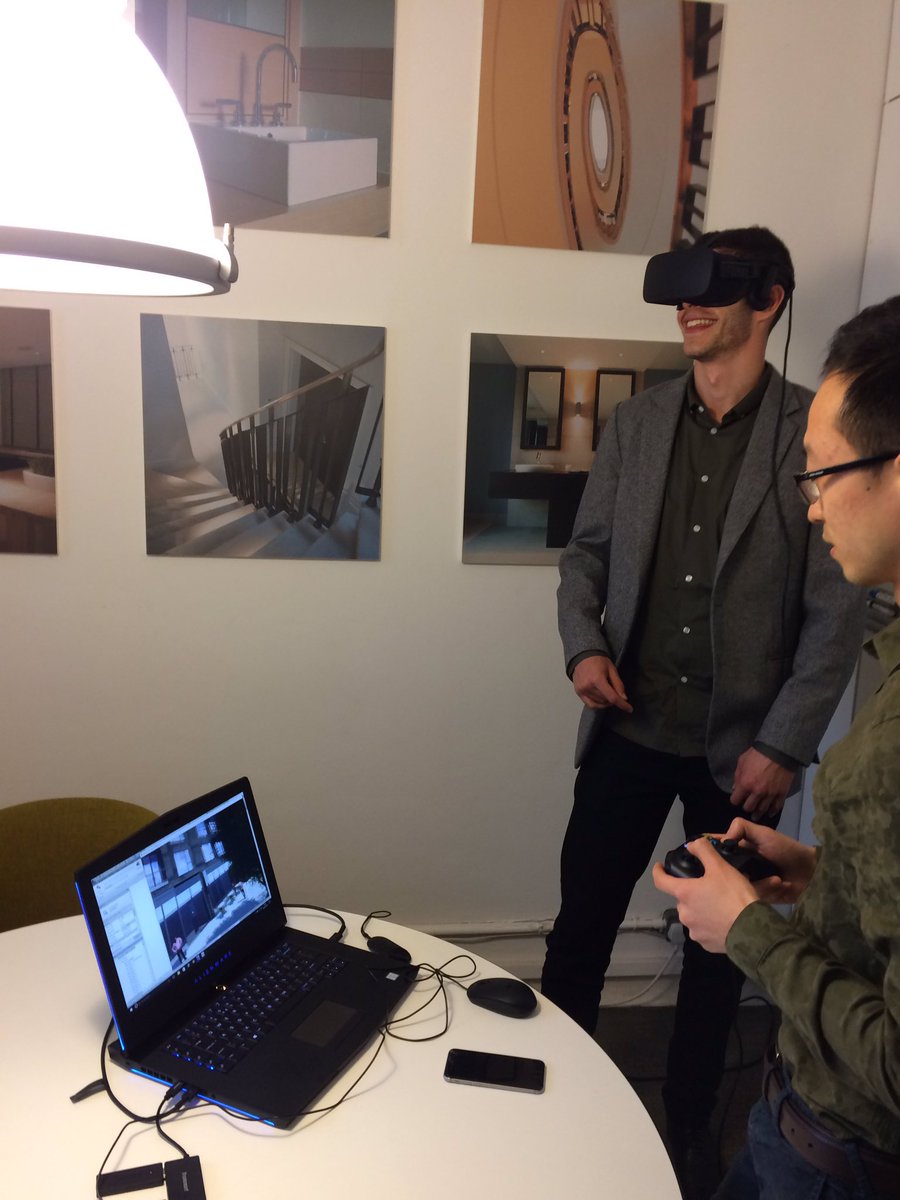 Dan_Curtin_KSR's tweet photo. Great to take Max &amp; Austin @HCDevelopments our latest #VR model! Love showing clients power of #BIM #architecture #OculusRift @KSRArchitects https://t.co/DR14DQAeSF