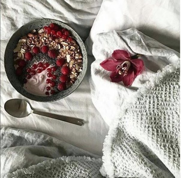 Breakfast in bed #milano style. Bed doesn't get better than this. Thank you for the gorgeous moment <a href="/societylimonta/">society limonta</a>