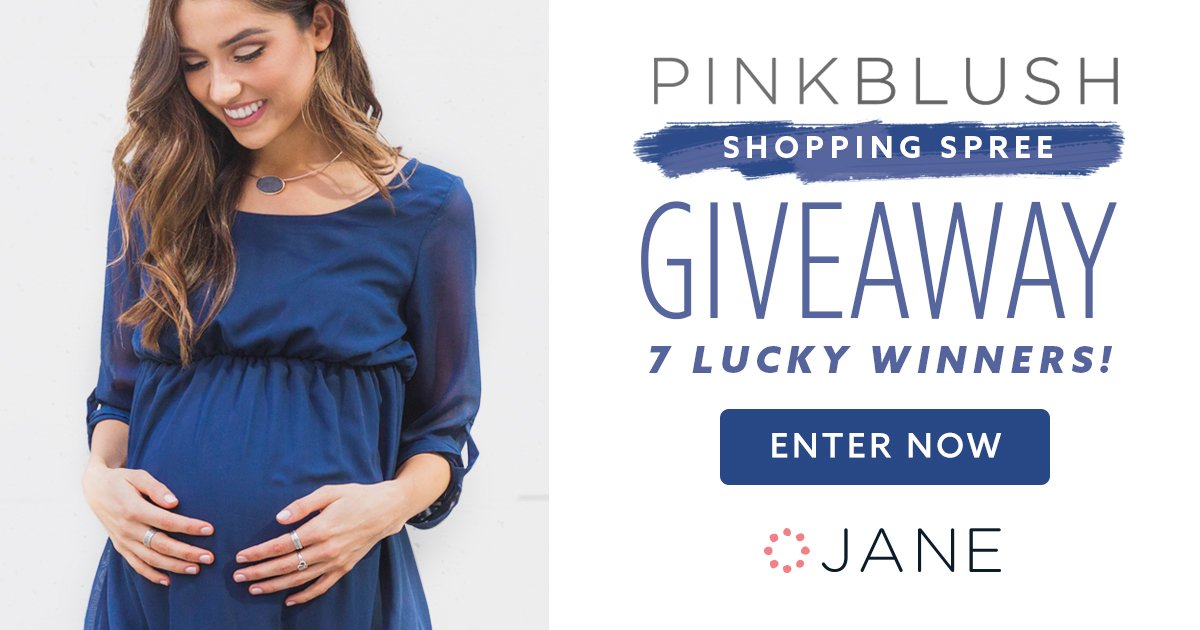 janedeals's tweet image. Who says pregnant has to mean oversized t-shirts and sweatpants? Dress up that bump with this week’s giveaway! {vryjn.it/pinkblush_tw}