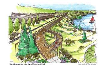 TraverseTicker's tweet photo. TC commissioners to discuss funding and timing for three major Boardman Lake projects tonight: https://t.co/gkkJMZKila @TARTTrails @CityofTC https://t.co/InbsPlUYHO