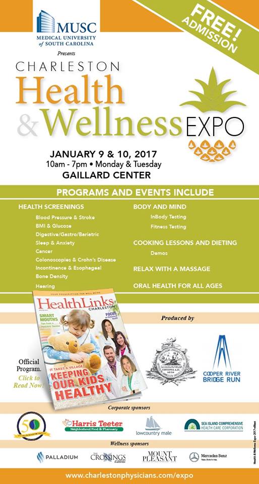 MUSCWomen's tweet photo. Come on down to the Charleston Health &amp; Wellness Expo today &amp; tomorrow, 10am-7pm.  Free admission &amp; Free health screenings https://t.co/KMNCp8t5kx