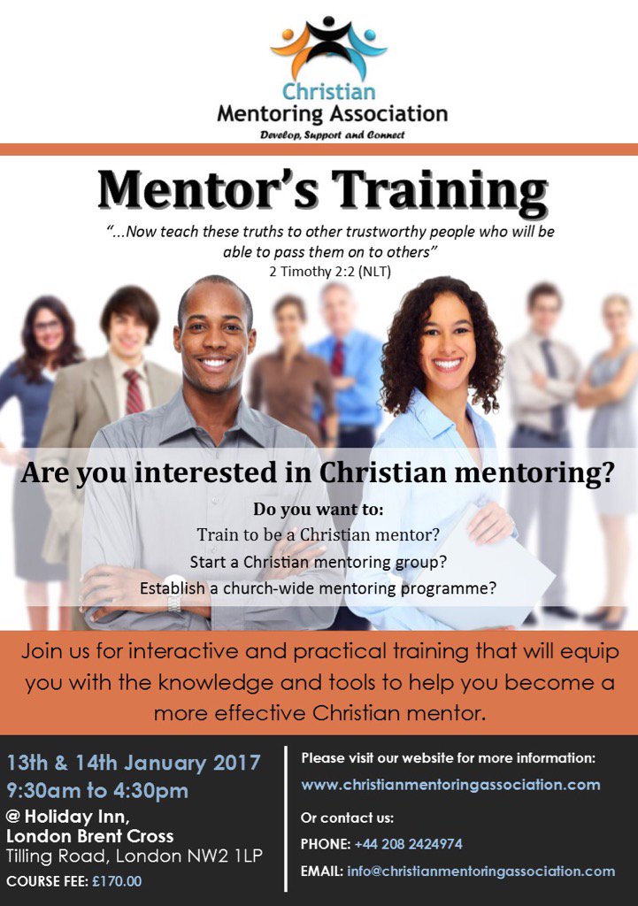 OluAdeaga's tweet image. Make a difference in 2017. Train to be a mentor. 
Few spaces still available 
#mentor #mentoring #christianmentoring