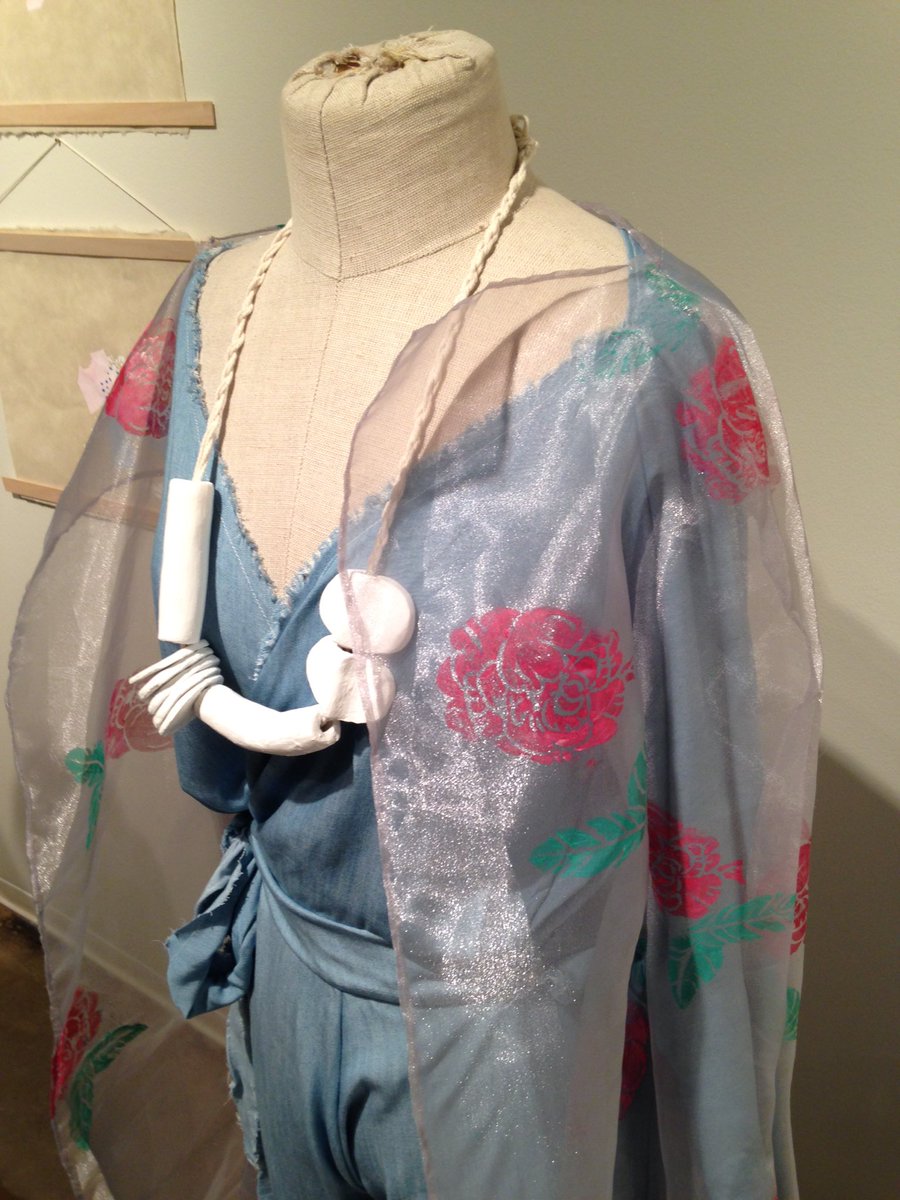 OKContemporary's tweet image. Fashion designer Sarah Nsikak @stoneandharper will be screen printing live at the #ArtNowOKC event.