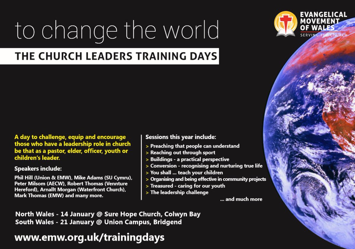 A day to challenge, equip and encourage those who have a leadership role in church: emw.org.uk/leadership/lea…