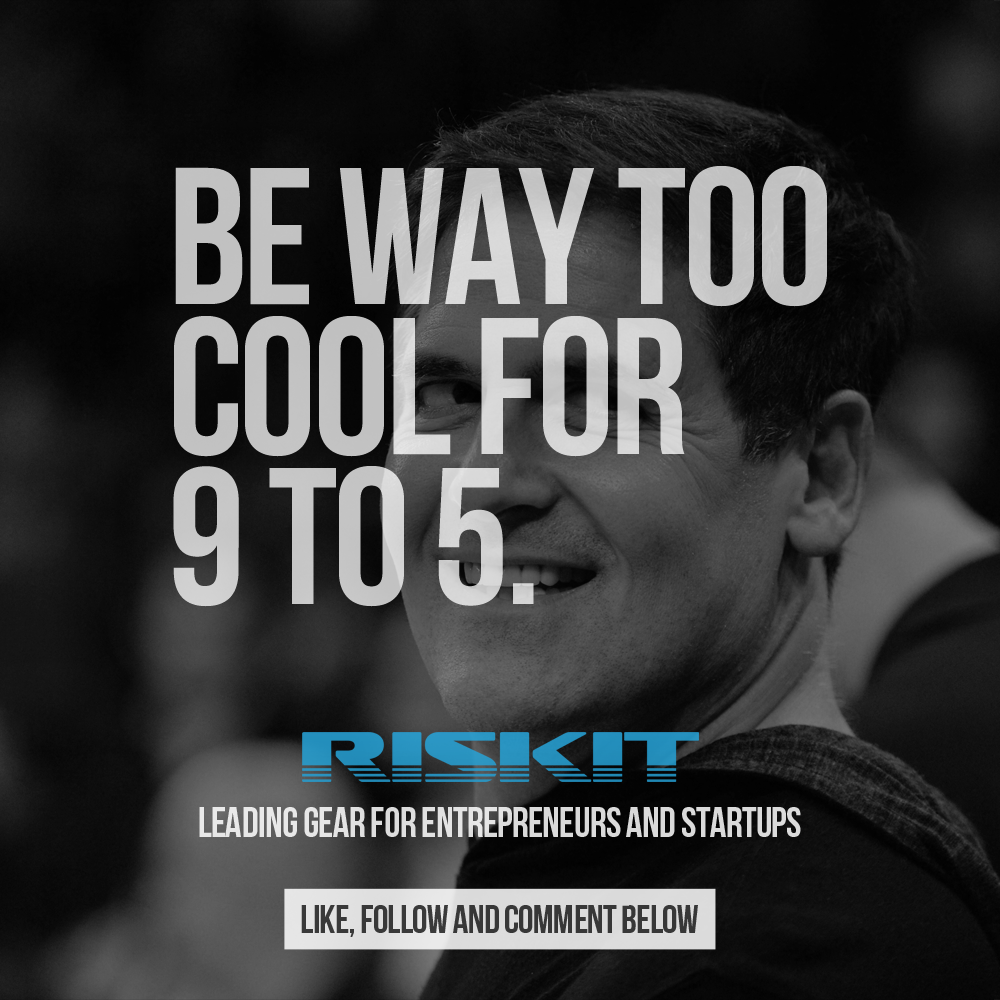 riskittees's tweet photo. Be way too cool for 9 to 5! Shop the leader in entrepreneur and startup gear at https://t.co/UqUfheJtt6! #Entrepreneur #startup #motivation https://t.co/jmVOVdlrcJ