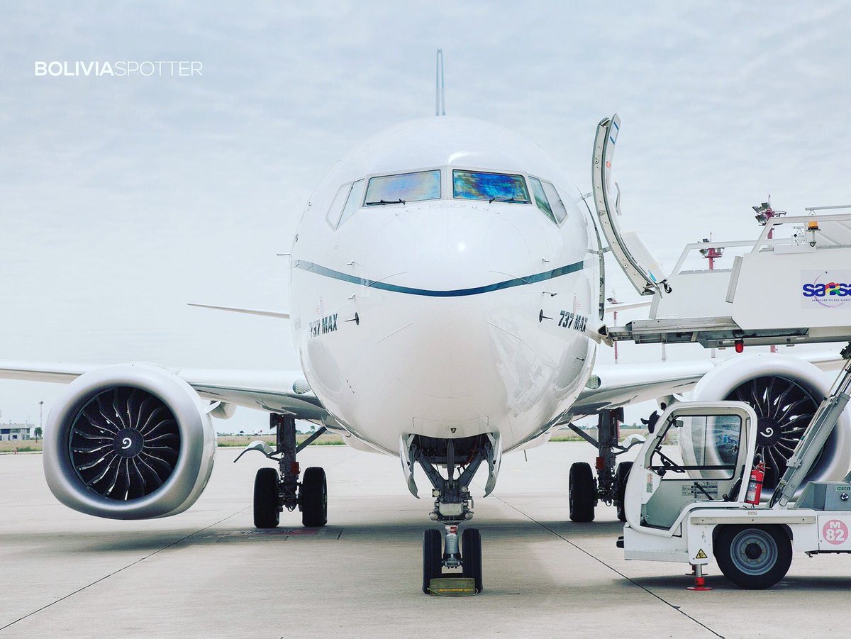 BoliviaSpotter's tweet photo. 737-MAX @BoeingAirplanes @Boeing #Boeing #Bolivia #boliviaspotter https://t.co/orlkoZOifi