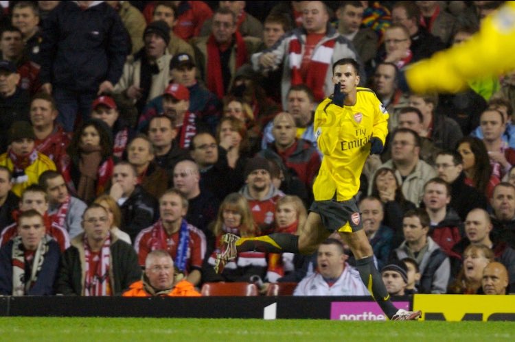 afcstuff's tweet photo. On this day in 2007: Goals from Baptista (4), Aliadiere &amp; Song helped Arsenal to a 6-3 win at Anfield in the Carling Cup quarter-final. #afc https://t.co/gfHtM15xcw