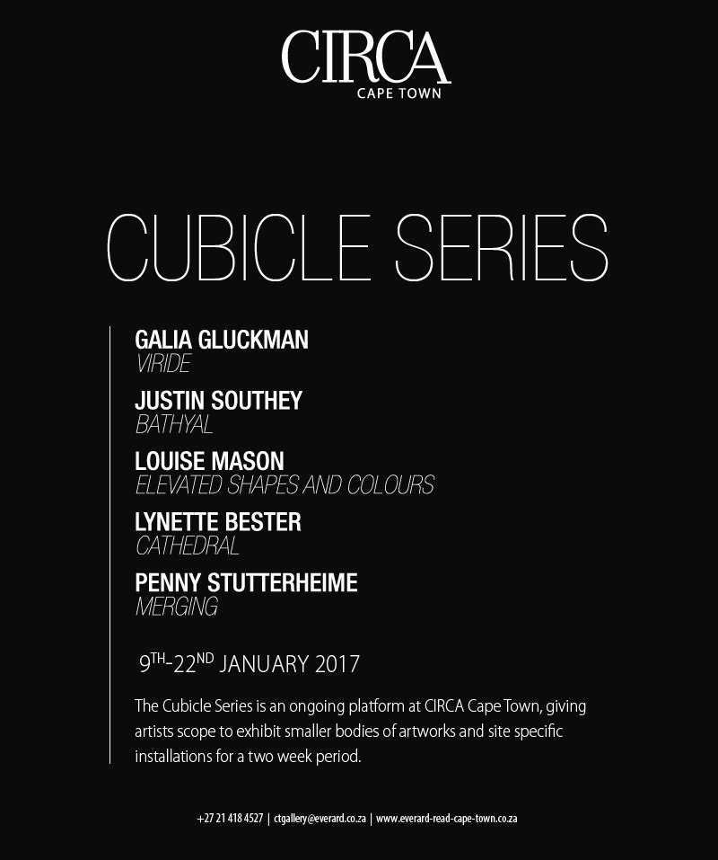Everard Read CT (@everardreadct) on Twitter photo <a href="/EverardReadCT/">Everard Read CT</a> is delighted to present the first of our Cubicle Series from January 9 to January 22 at CIRCA gallery, Cape Town. <a href="/EverardReadCT/">Everard Read CT</a> is delighted to present the first of our Cubicle Series from January 9 to January 22 at CIRCA gallery, Cape Town.