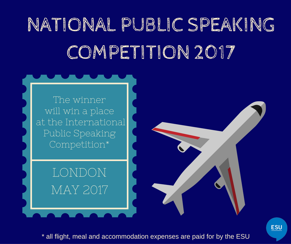 This year's theme is 'Peace is not an absence of war'. Write to Pia @ director@esumalta.org for more details. #ESUMalta #publicspeaking