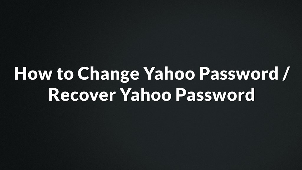 TechTalks28's tweet image. How to Change Yahoo Password | Recover Yahoo Password techtrickspoint.com/how-to-change-…