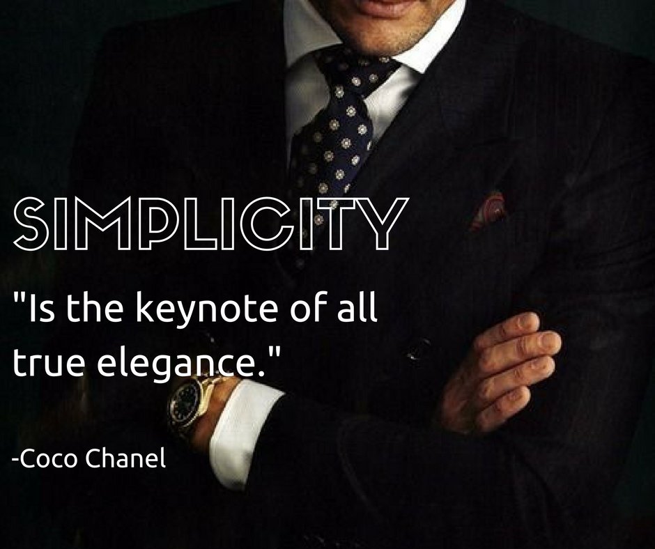 Less is more! 
#elegant #quote #stoneclub #monday