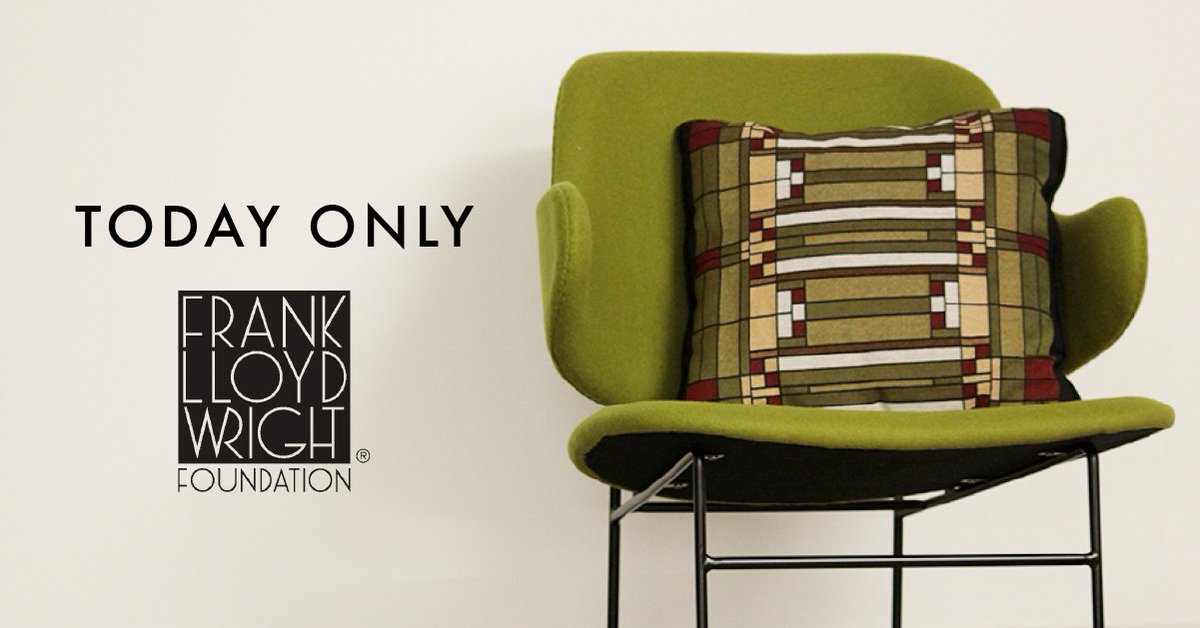 WrightTaliesin's tweet photo. Today only! 15% off at the Frank Lloyd Wright Store with discount code FLW15OFF: https://t.co/8N23Q4d7wa https://t.co/5SUEaBPUSk