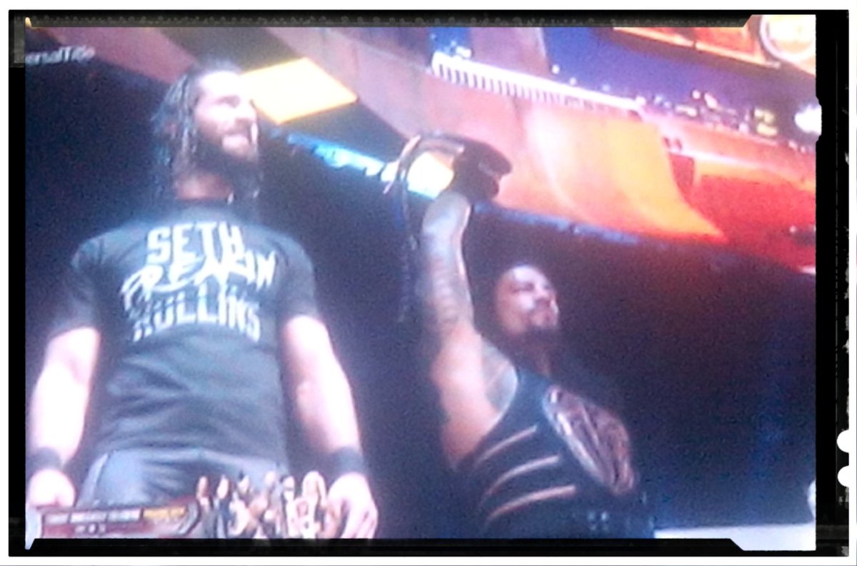 BE_Freehold's tweet photo. I believe the comeback' s #TheShield ... and believe THAT!!! #sethrollins #RomanReigns ... miss #DeanAmbrose #roadblockendoftheline #wwe https://t.co/d70EL0a4Yu