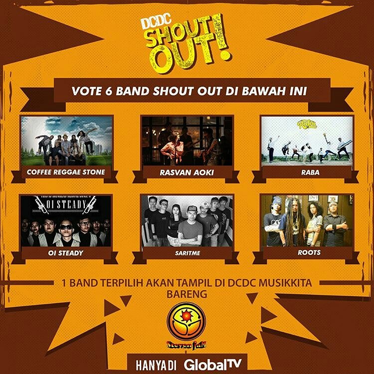Jangan lupa voute <a href="/CRS_BAND/">Coffee Reggae Stone</a>  di <a href="/dcdc/">dcdc</a>.official Caranya masuk ke web djarumcoklat.com/shoutout,login lalu vote .