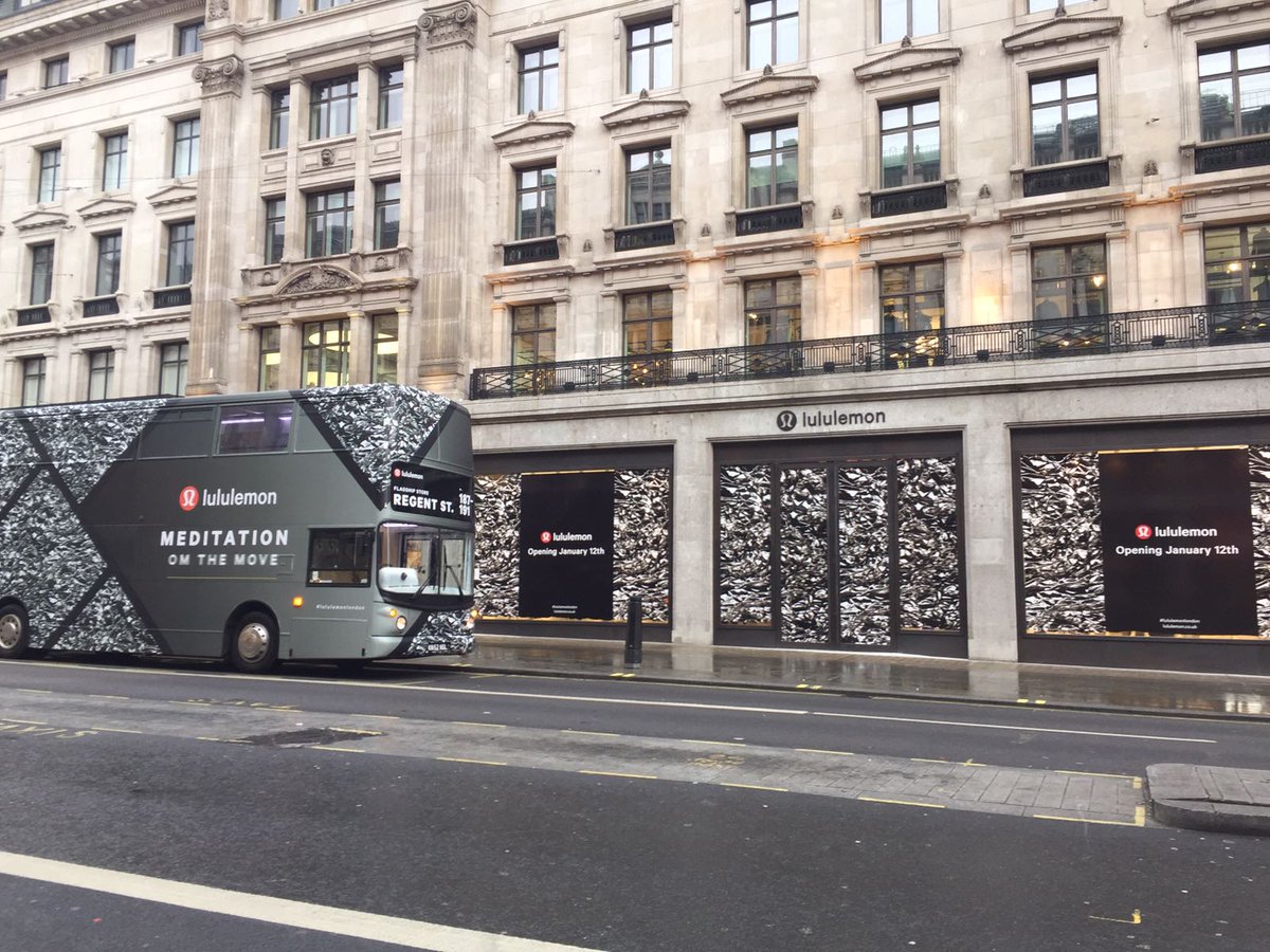 BeeandHive's tweet photo. #lululemonlondon Double decker Bus designed and produce by our good selves - Meditation Om the Move - now in around London. https://t.co/nYMRJX3M3v