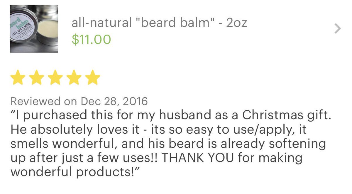 StillNotAHippie's tweet photo. Another #handmade #natural #beardbalm fan!🙏🏼 https://t.co/gGI3qVDlFk #snah #madeinpa #etsy #statecollege #pennstate #beardyguy #beard https://t.co/vBm3pKE5KL