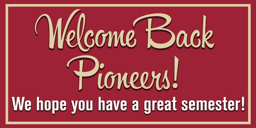 beapioneer's tweet photo. We missed you students!  Wishing you an awesome first day of classes! #beapioneer #ThisisTransy https://t.co/R3KaSQUvjO