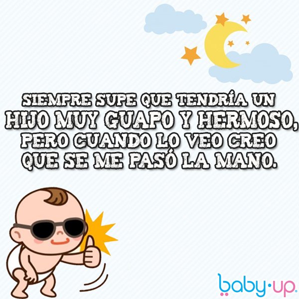 BabyUpMx's tweet photo. Ante los ojos de mamá, nuestro bebé será siempre el más guapo del mundo. 😎❤️
¡Feliz Lunes mamitas! #CosasDeMama #Humor #FelizLunes https://t.co/dTnBa0SNJw