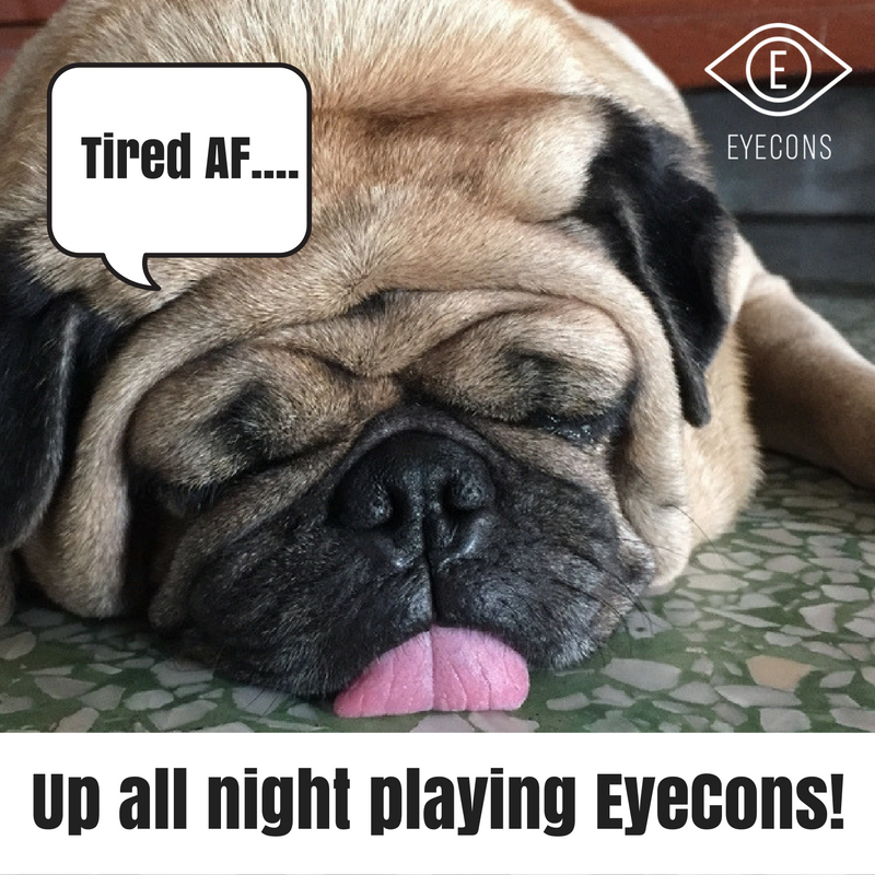 EyeConsthegame's tweet photo. I was up playing eyecons the entire night before because PRIZES. #eyecons #mobilegame #indiegame #freestuff https://t.co/daJZdmXmAg