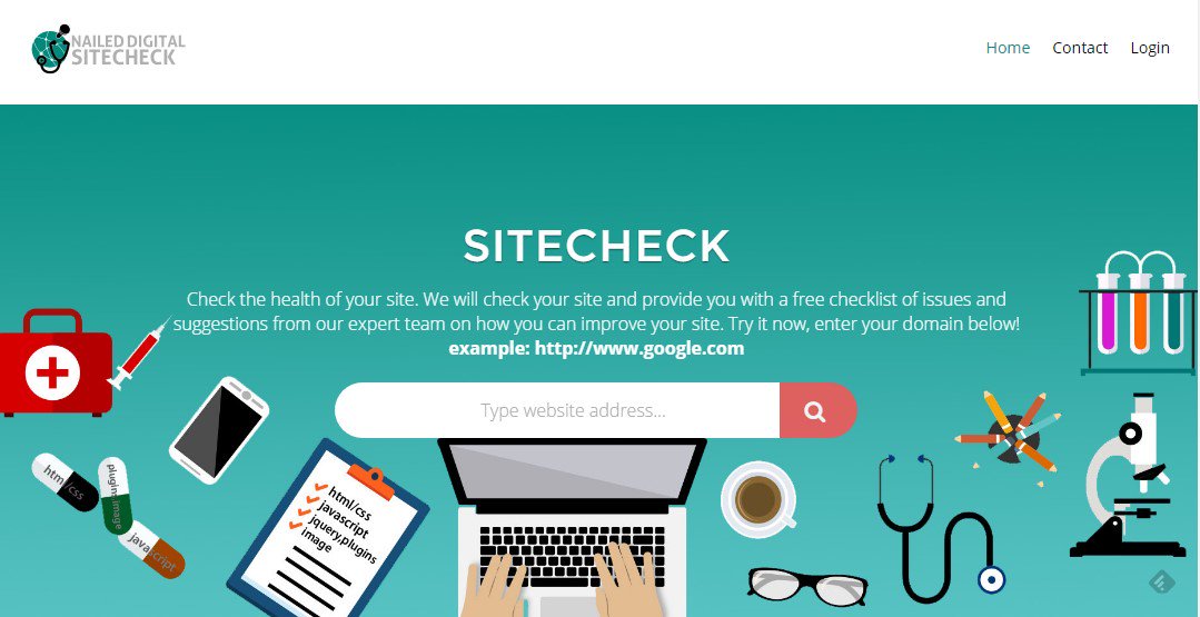 NailedDigital's tweet photo. Check your website health with our FREE tool: SiteCheck https://t.co/yE2A5OGeLu #sitecheck #seo #pagespeed #nailedit https://t.co/2ORre8i6Uy