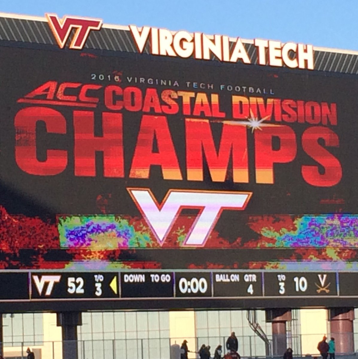 Bluegrass504's tweet photo. @LaneStadiumVT #Hokies 52 #Hoos 10 
#13Straight
ACC Coastal Division Champs https://t.co/OzEfLwdgFq