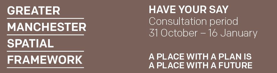 greatermcr's tweet photo. One week left to give us your views on the first draft of the Greater Manchester Spatial Framework. Tell us here: https://t.co/9IdJSIVZXO https://t.co/YbSmSH4VCc