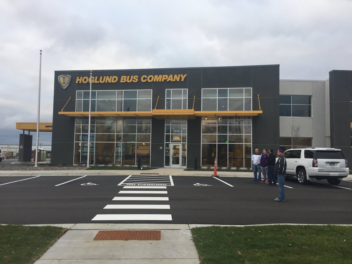 Congratulations to Hoglund Bus Co. for your newest location in Bloomington, MN. It is beautiful!