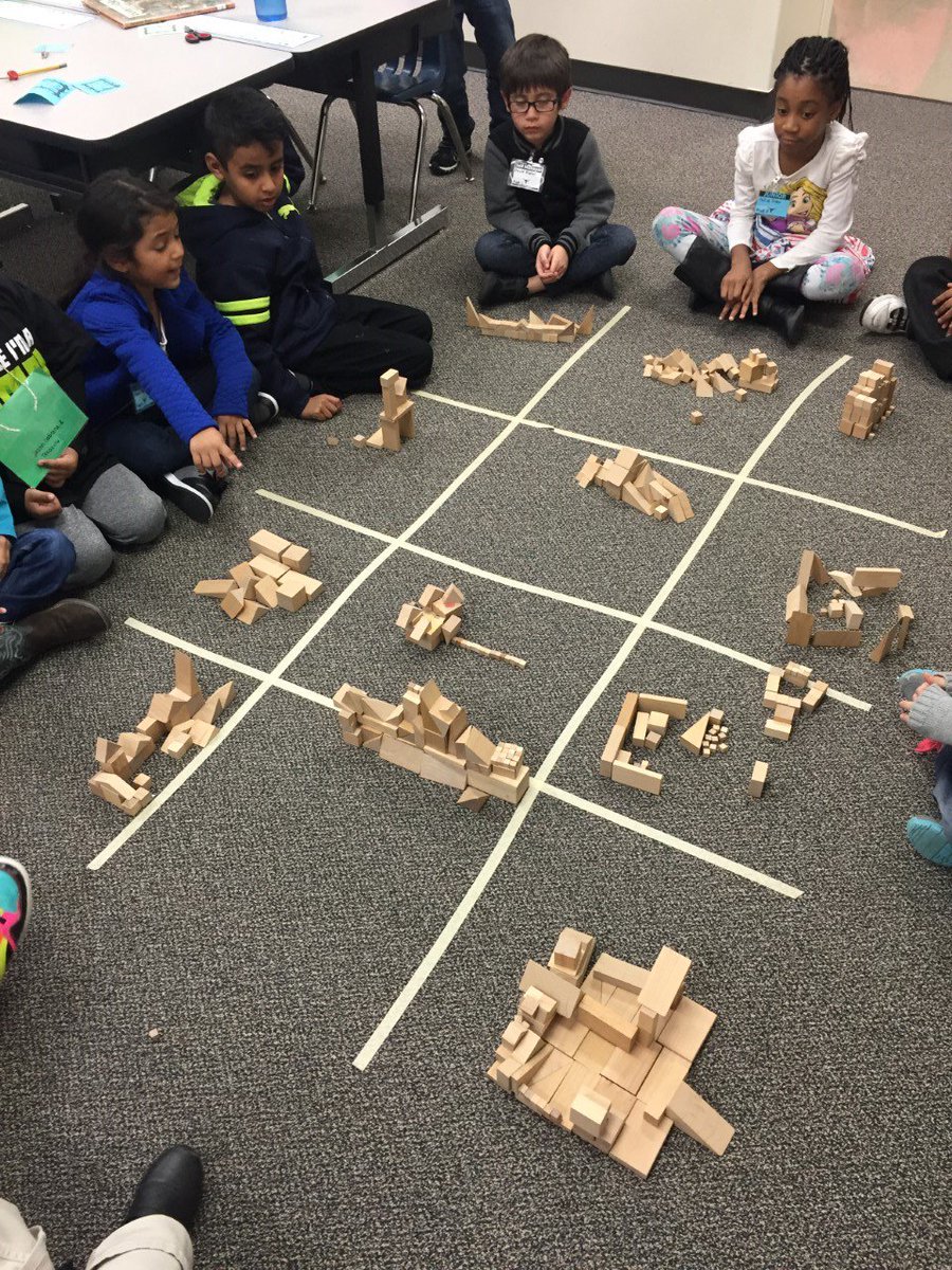 MendenhallFirst's tweet photo. Mixing 3D shapes and engineering!! Here is our Block Town! https://t.co/MhGlRtCglo