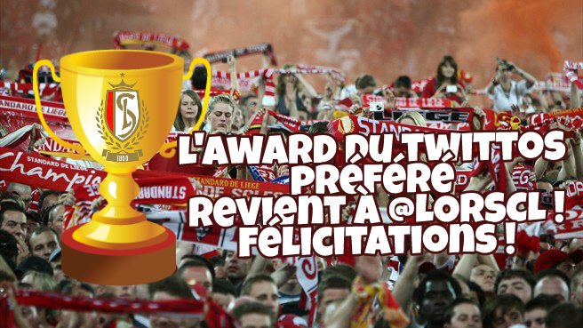TousEnsembleSL's tweet photo. Félicitations au gagnant @LORSCL ! 🔴⚽ #Standardfans https://t.co/dGTz8VsMzW