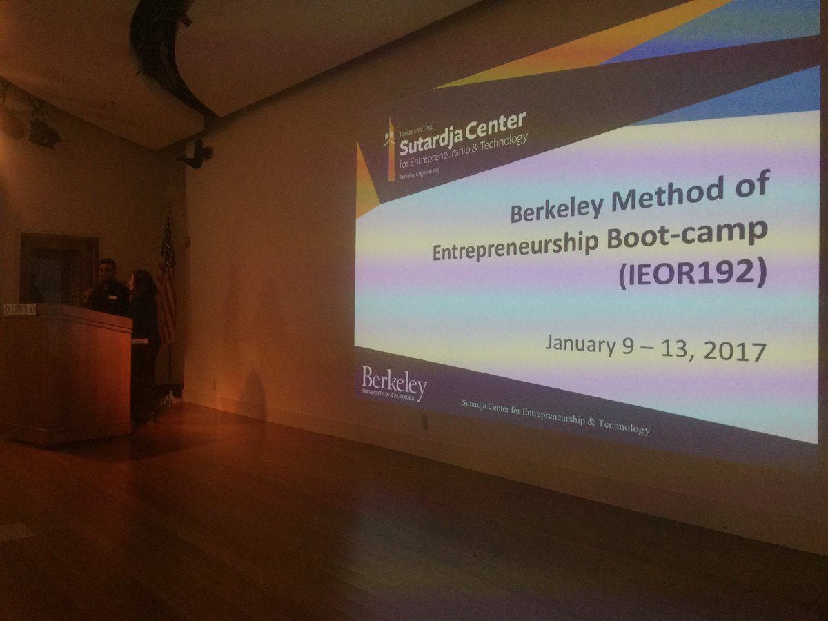AdrianaMassino's tweet photo. Thé @UCBerkeley #Mathod of #Entrepreneurship #Bootcamp just started at @SutardjaCenter ! :) @Vetolib @HecEntrep #startup #frenchtech https://t.co/oNon7cVy78