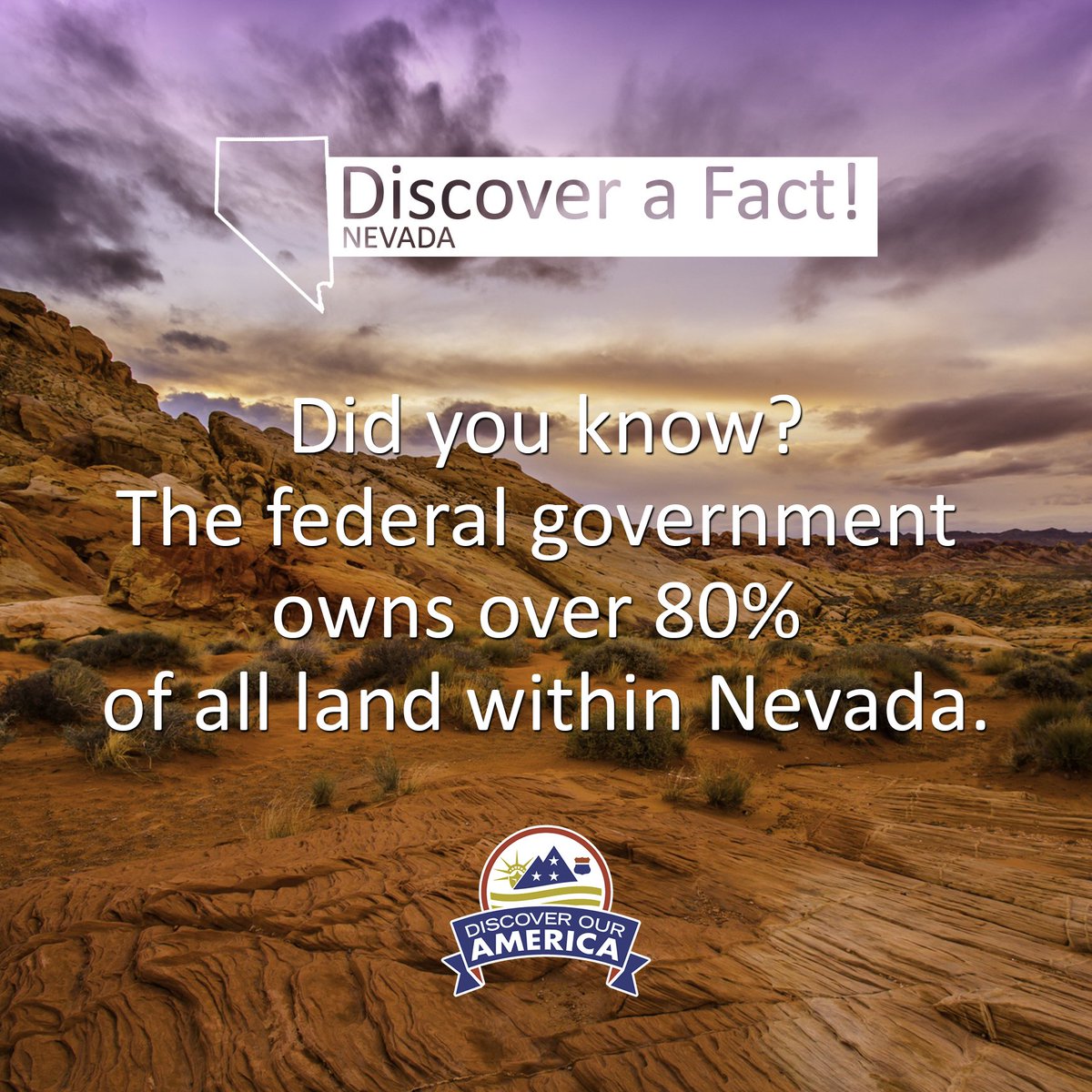 DiscOurAmerica's tweet photo. Here's a fun fact about #Nevada you might not know! #USA https://t.co/xIBsW2EBhe